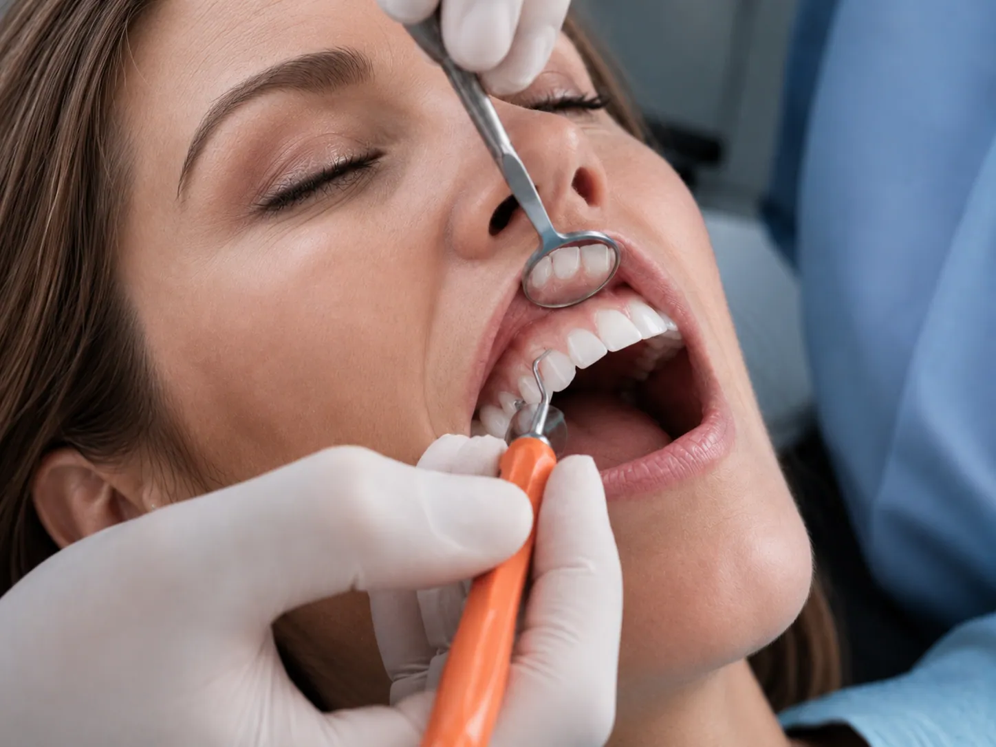 Chiuretaj subgingival la Hello Clinic Buzău - explicații înainte de tratamentul parodontal