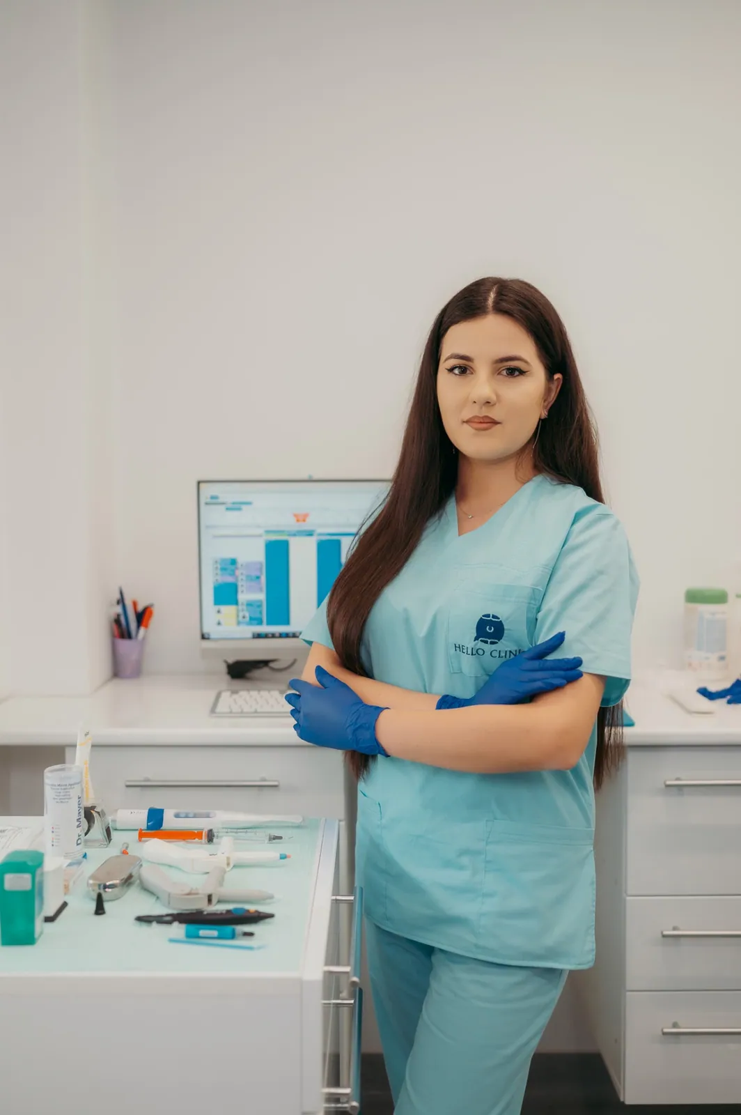 Asistentă Hello Clinic Buzău - igienizare profesională